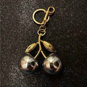 Gold and Silver Cherry Key Holder